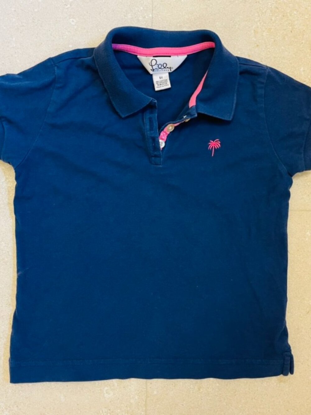 Lilly Pulitzer Girl Navy Polo School Uniforms Golf Tennis Attire